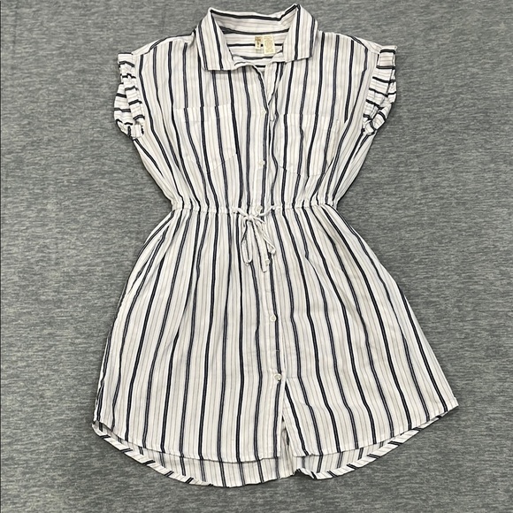 Japna  by anthrapogie women’s  100% cotton Dress striped dising size S - Picture 1 of 6